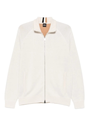BOSS zip-fastening cardigan - Neutrals