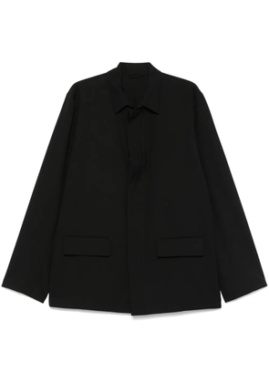 Rier poplin wool jacket - Black