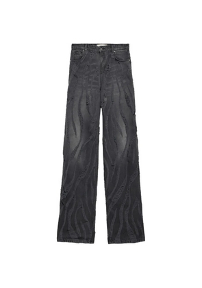 Blumarine distressed baggy jeans - Black