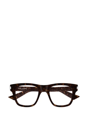 Saint Laurent Eyewear square-frame glasses - Brown