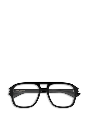 Saint Laurent Eyewear pilot-frame glasses - Black