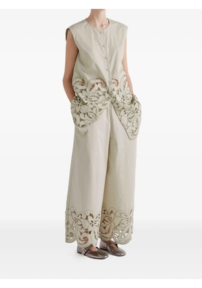 MeimeiJ pocket palazzo pants - Neutrals