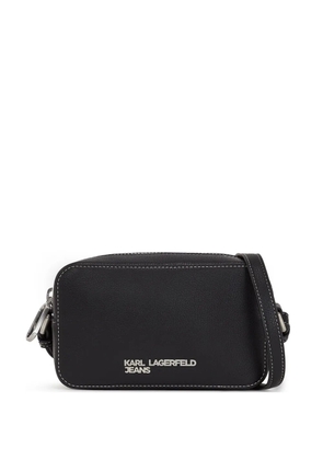 Karl Lagerfeld Jeans logo-lettering crossbody bag - Black