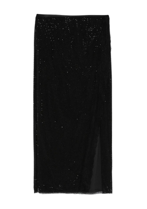 Self-Portrait crystal-embellished skirt - Black