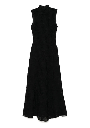 ROTATE BIRGER CHRISTENSEN flower-mesh maxi dress - Black
