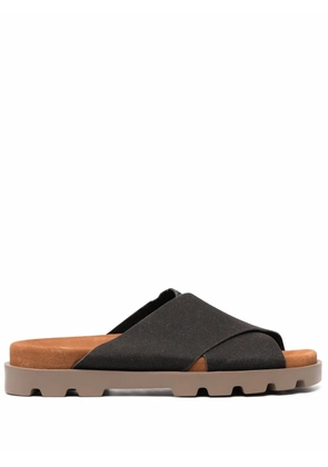Camper Brutus cross strap sandals - Black