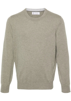 Brunello Cucinelli crew-neck cashmere jumper - Green