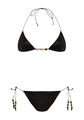 Oséree glitter-detailing bikini - Black