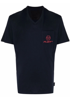 Philipp Plein logo-print short-sleeve T-shirt - Blue
