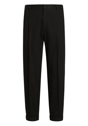 Dolce & Gabbana folded-edge trousers - Black