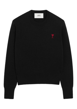 AMI Paris Ami De Coeur wool crew-neck sweater - Black