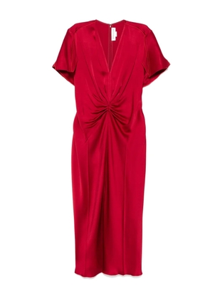 Victoria Beckham gathered-detail midi dress