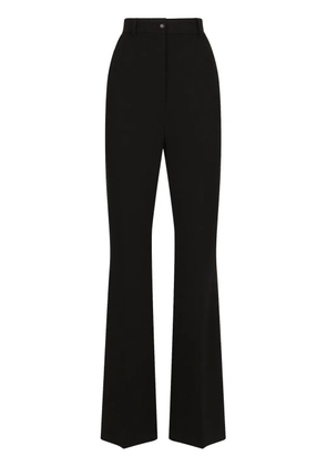 Dolce & Gabbana DNA high-waisted pressed-crease flared trousers - Black