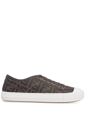 FENDI FF-motif Domino sneakers - Brown