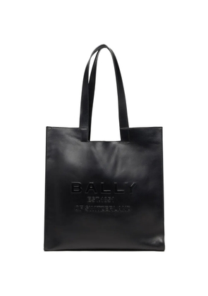 Bally Easy embossed leather tote bag - Black