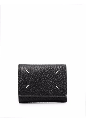 MM6 Maison Margiela four-stitch leather wallet - Black