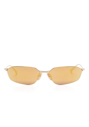 Balenciaga Eyewear geometric-frame sunglasses - Gold
