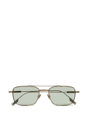 Zegna rectangle-frame sunglasses - Gold