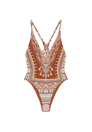 Camilla Fabric Of Time swimsuit - Brown