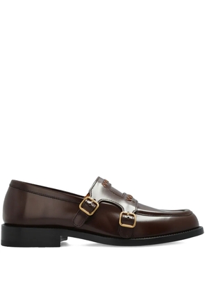 Marni embroidered-logo shoes - Brown