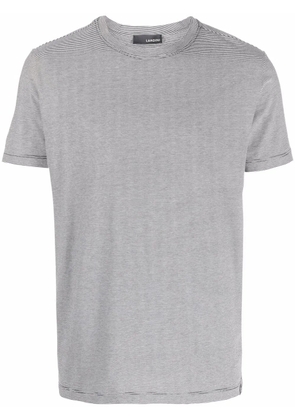 Lardini striped cotton T-shirt - Black
