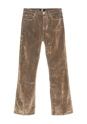 AMIRI embroidered flare jeans - Neutrals
