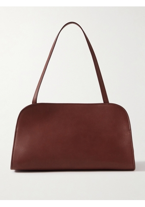 The Row - Peggy Leather Clutch - Burgundy - One size