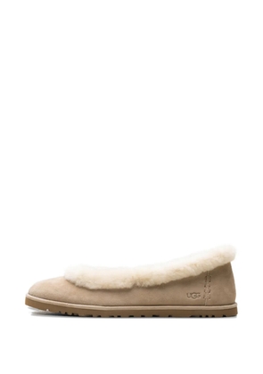 UGG Zora logo-detail slippers - Neutrals