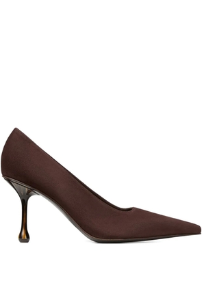 Jimmy Choo 80mm Ixia pointed-toe pumps - Brown