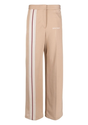 Palm Angels logo-print leg trousers - Neutrals