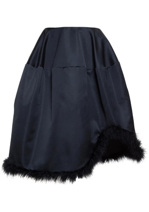 Simone Rocha feather trim A-line skirt - Black