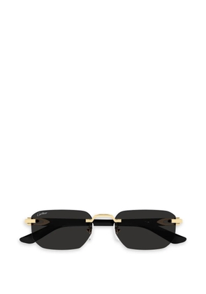 Cartier Eyewear rimless geometric sunglasses - Gold