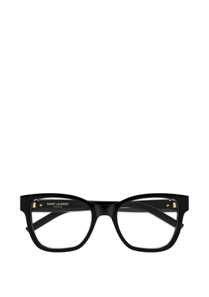 Saint Laurent Eyewear logo-plaque glasses - Black