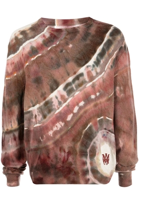AMIRI M.A Tie-Dye cashmere sweater - Red
