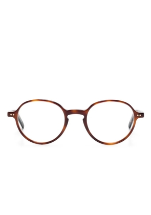 Lunor round-frame glasses - Brown