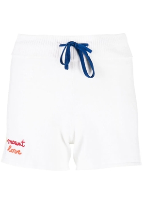 Rossignol embroidered-logo drawstring shorts - White