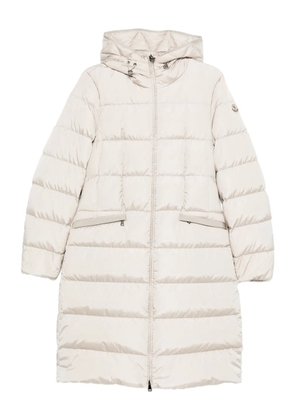 Moncler hooded quilted coat - Neutrals