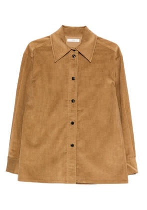 CO COLLECTION button corduroy shirt - Brown