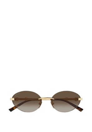 Gucci Eyewear round-frame sunglasses - Gold