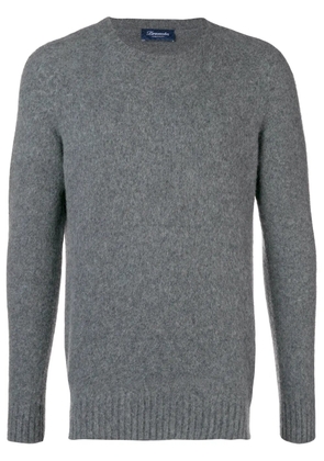 Drumohr crew neck brushed sweater - Grey
