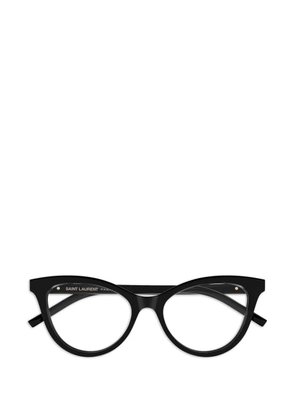 Saint Laurent Eyewear cat-eye logo glasses - Black