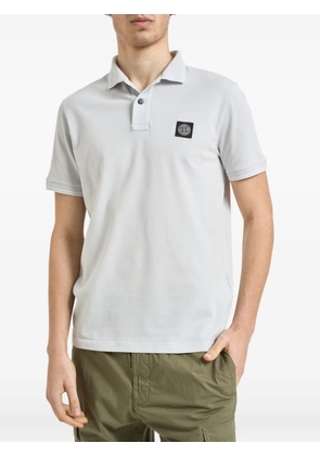 Stone Island logo-patch polo shirt - Grey