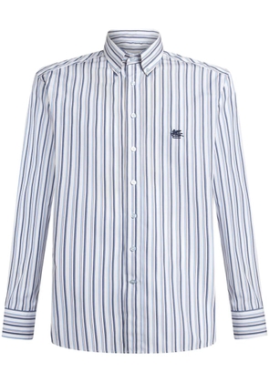 ETRO striped cotton shirt - White