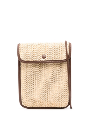 Hereu Terra Woven cross body bag - Neutrals