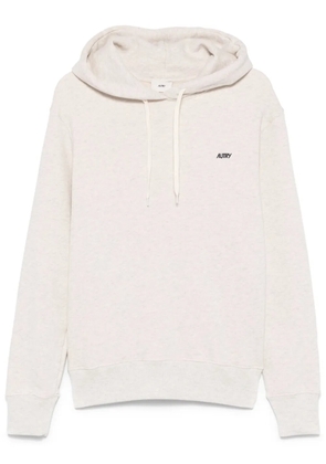 Autry embroidered-logo hoodie - Grey
