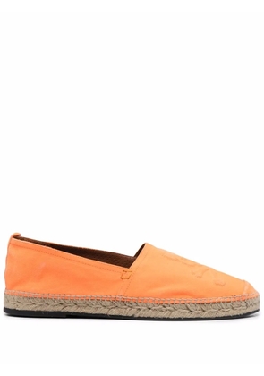 Philipp Plein leather espadrilles - Orange