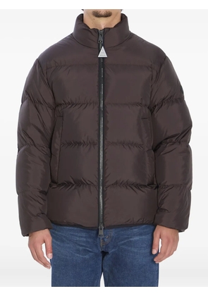 Moncler logo-patch padded jacket - Brown