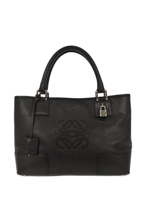 Loewe Pre-Owned 2008 Fusta embossed tote bag - Black