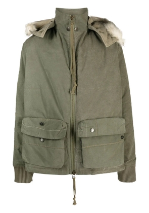 Greg Lauren Army Tent Retro zip-up jacket - Green