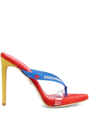 DSQUARED2 clear strap mule sandals - White